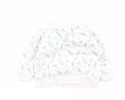 Primark Girls Multicoloured Floral  Pullover Jumper Size 3-6 Months