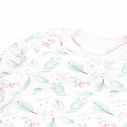 Primark Girls Multicoloured Floral  Pullover Jumper Size 3-6 Months