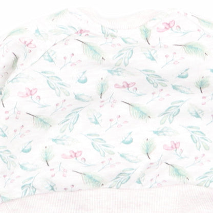 Primark Girls Multicoloured Floral  Pullover Jumper Size 3-6 Months