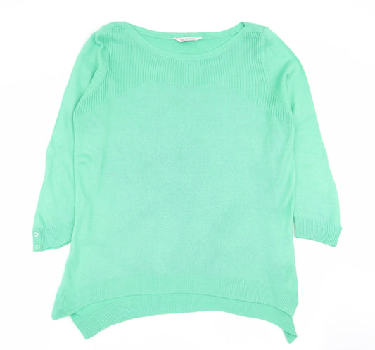 Womens UK Size 12 BHS Green Pullover Jumper