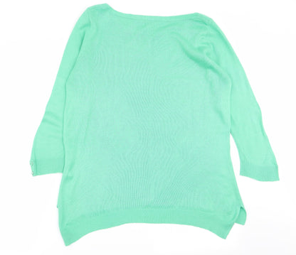 Womens UK Size 12 BHS Green Pullover Jumper