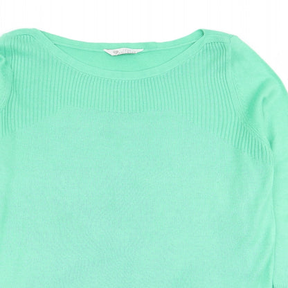 Womens UK Size 12 BHS Green Pullover Jumper