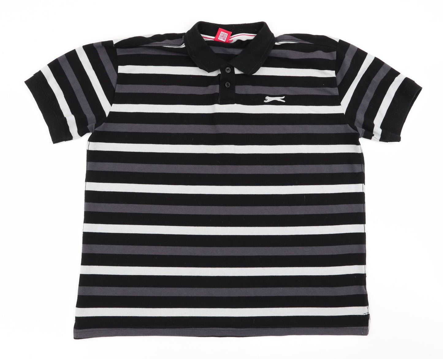 Slazenger Mens Multicoloured Striped   Polo Size 2XL