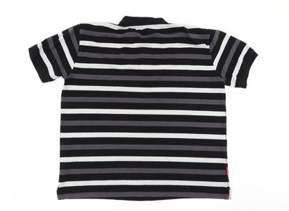 Slazenger Mens Multicoloured Striped   Polo Size 2XL