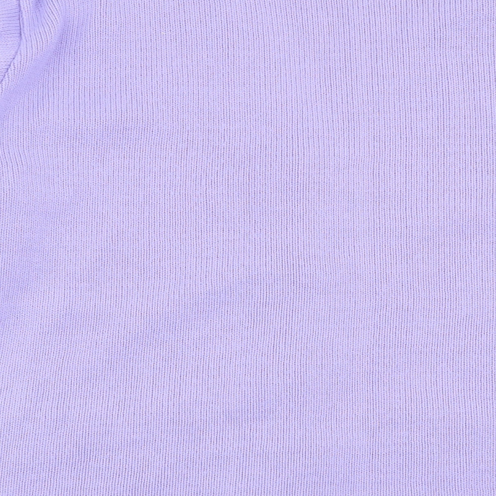 Womens UK Size M Florida Purple Cardigan Jumper