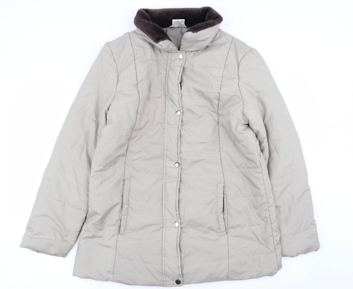 Womens UK Size S anne de lancay Beige Overcoat