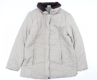 Womens UK Size S anne de lancay Beige Overcoat