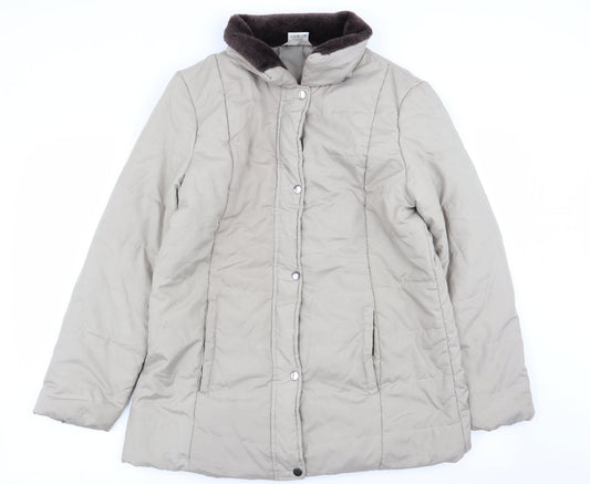 Womens UK Size S anne de lancay Beige Overcoat