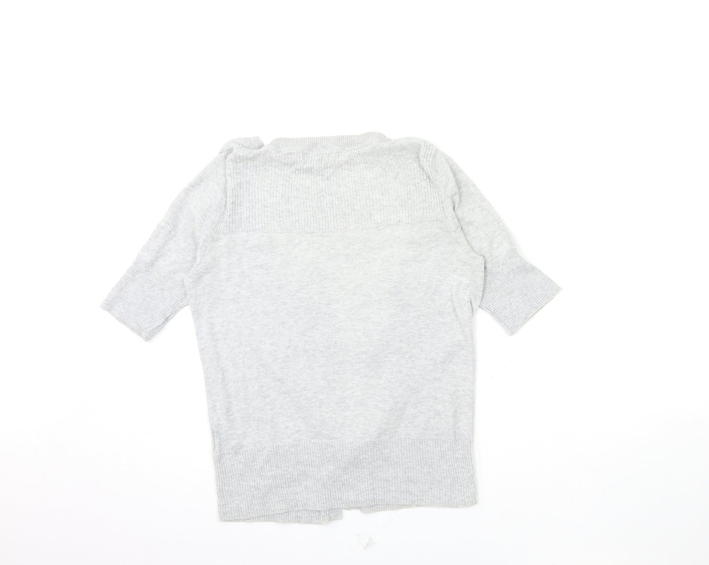 Womens UK Size 8 Papaya Grey Cardigan Jumper