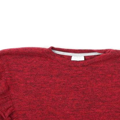 F&F Girls Red   Pullover Sweatshirt Size 7-8 Years