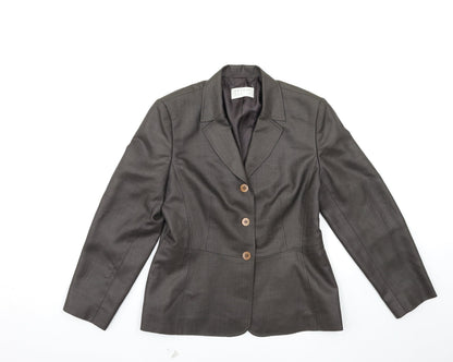 Precis Womens Grey   Jacket Suit Jacket Size 10