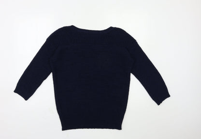 Womens UK Size S Wallis Blue Pullover Jumper