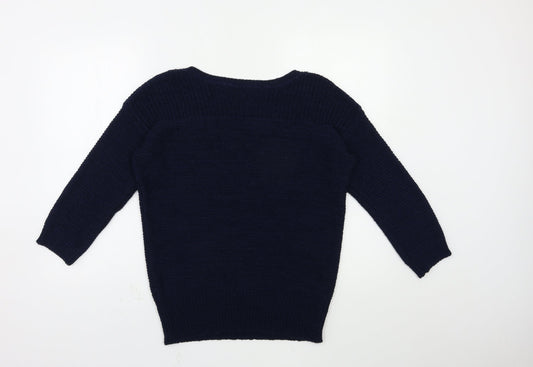 Womens UK Size S Wallis Blue Pullover Jumper