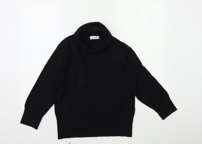 Womens UK Size 14 Essentials Black Pullover Jumper