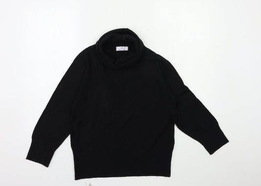Womens UK Size 14 Essentials Black Pullover Jumper