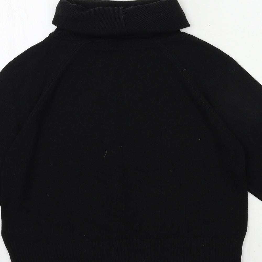 Womens UK Size 14 Essentials Black Pullover Jumper