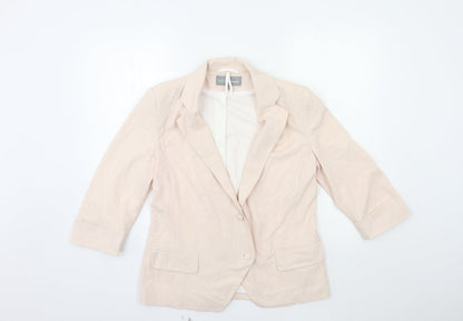 Marks and Spencer Womens Pink   Jacket Blazer Size 10