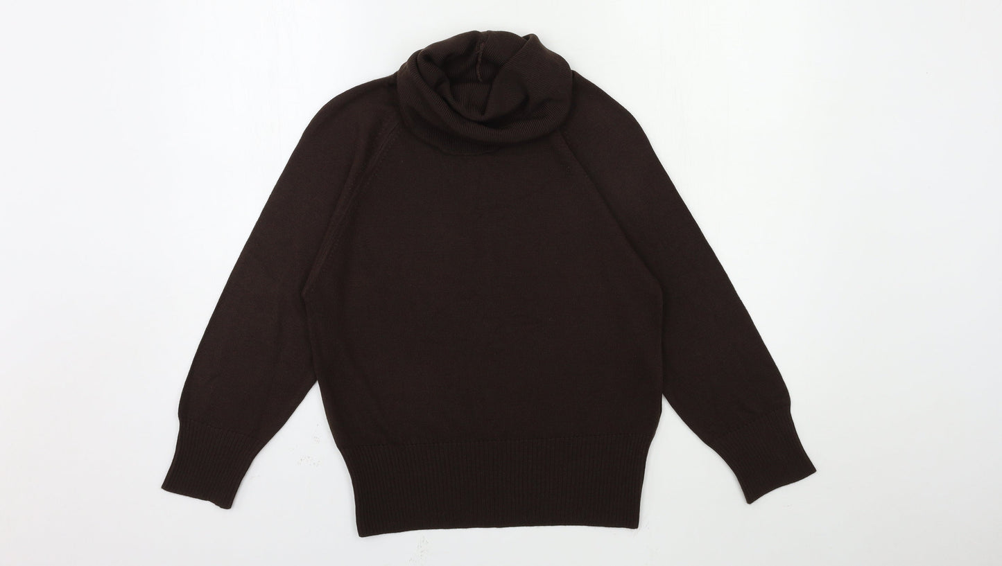 Womens UK Size 14 Essentials Brown Pullover Jumper