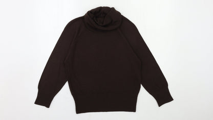 Womens UK Size 14 Essentials Brown Pullover Jumper
