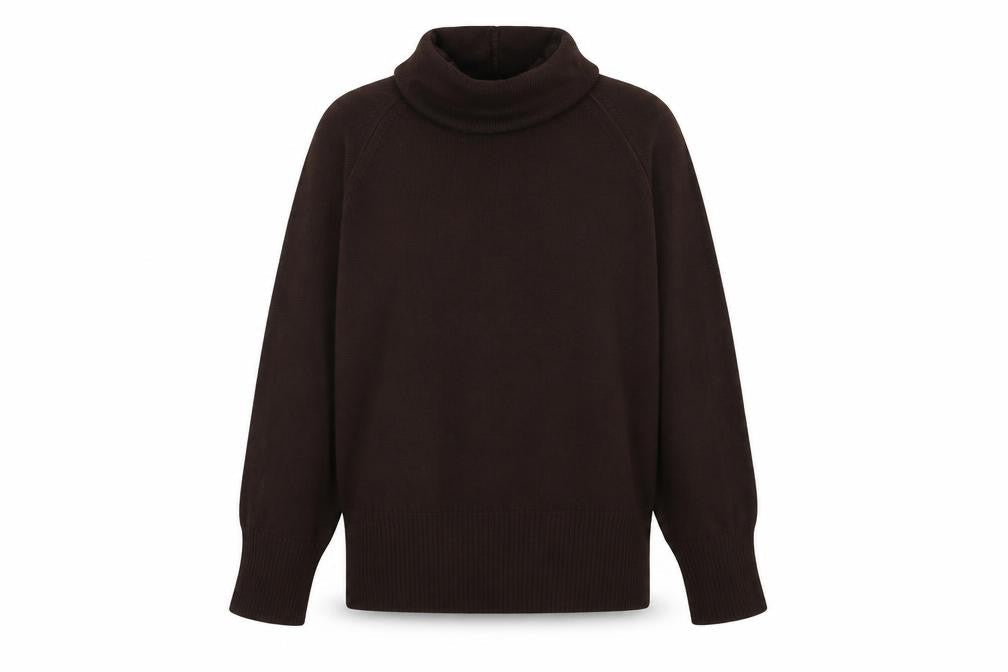 Womens UK Size 14 Essentials Brown Pullover Jumper