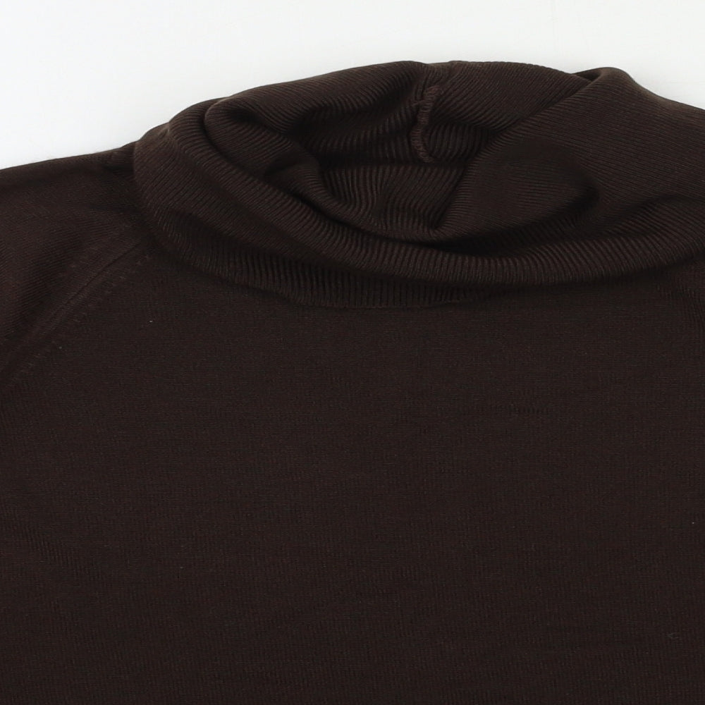 Womens UK Size 14 Essentials Brown Pullover Jumper