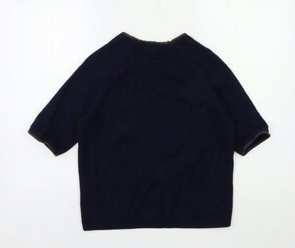 Womens UK Size 10 Marks and Spencer Blue Pullover Jumper