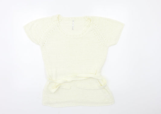 Womens UK Size 14 E-vie White  Jumper
