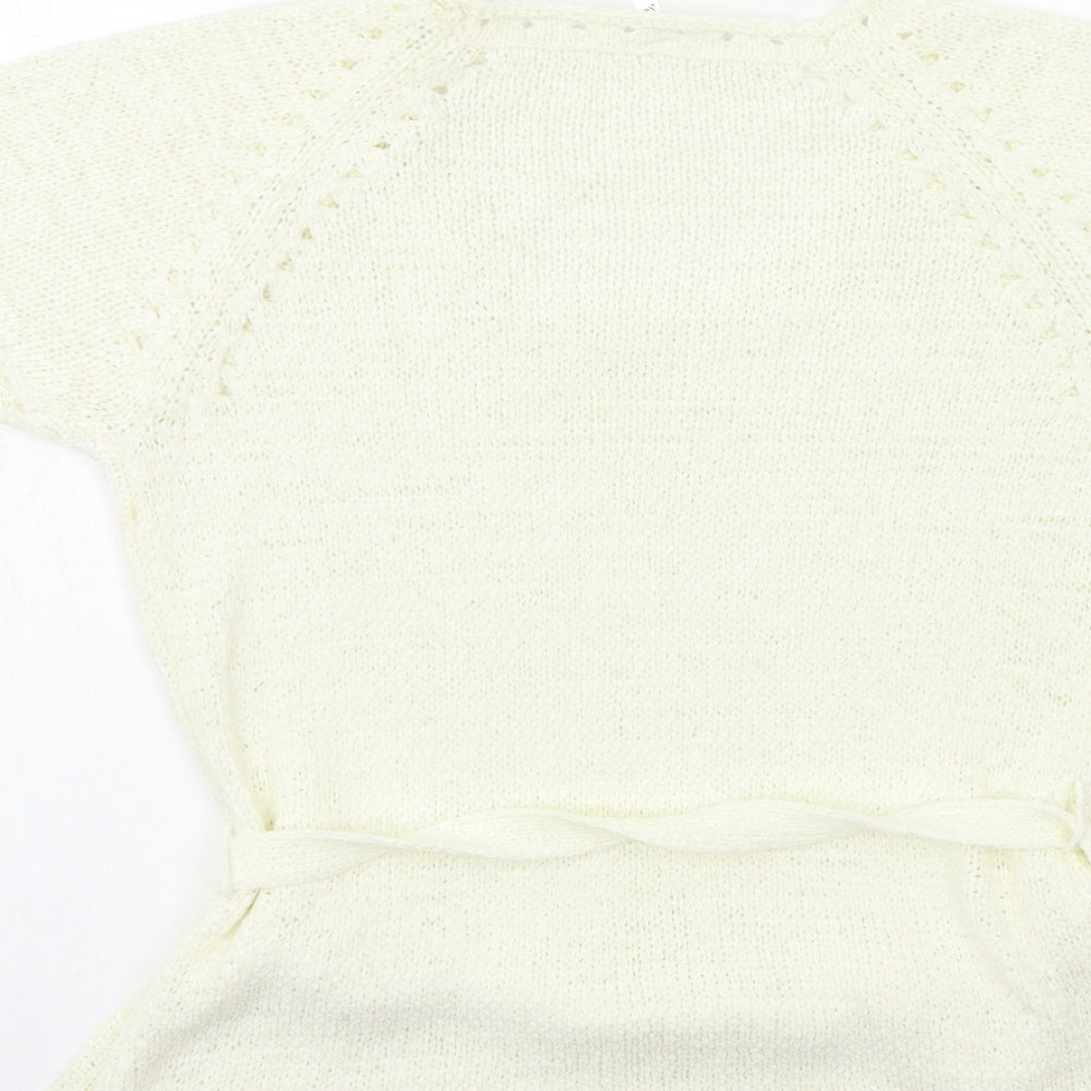 Womens UK Size 14 E-vie White  Jumper
