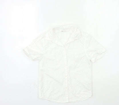 H&M Boys White   Basic Button-Up Size 8-9 Years