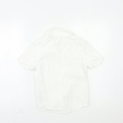 H&M Boys White   Basic Button-Up Size 8-9 Years