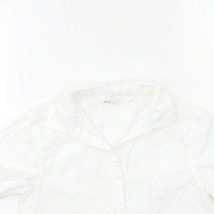 H&M Boys White   Basic Button-Up Size 8-9 Years