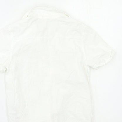 H&M Boys White   Basic Button-Up Size 8-9 Years