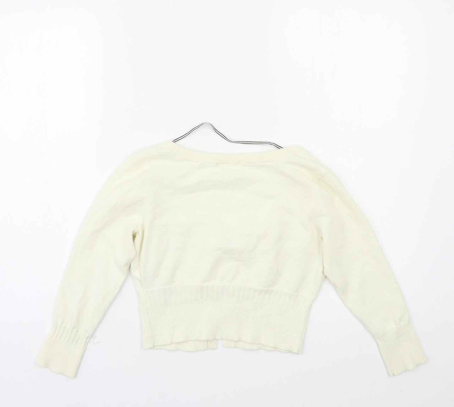 Womens UK Size XS H&M Beige Cardigan Jumper