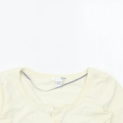 Womens UK Size XS H&M Beige Cardigan Jumper