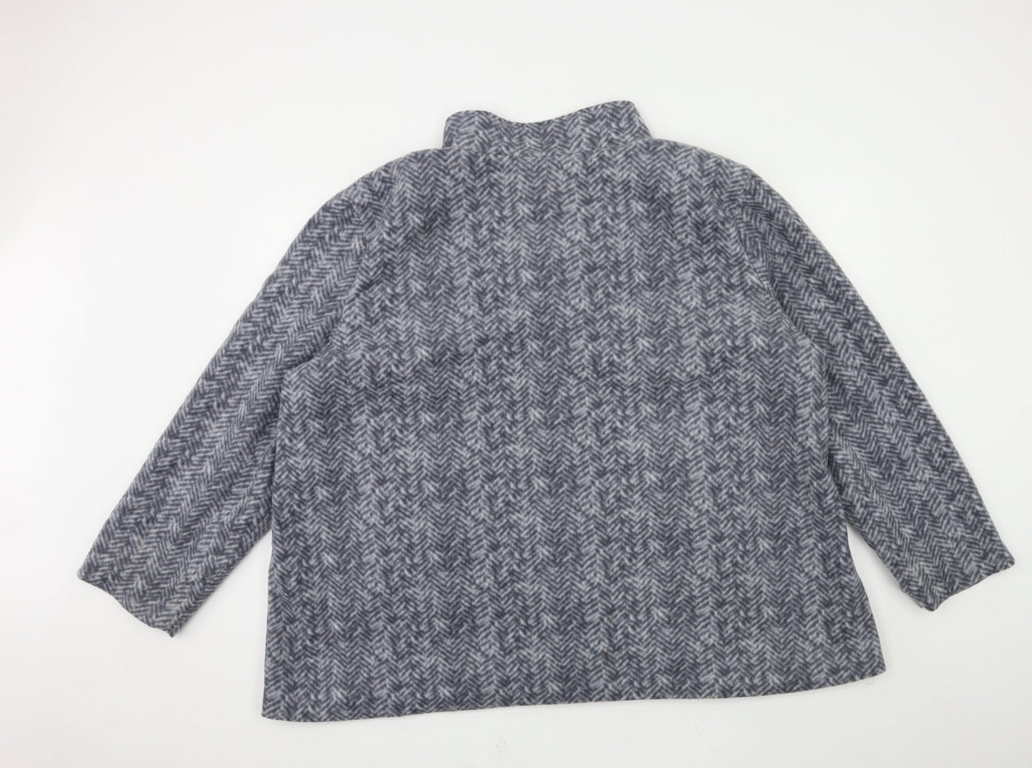 Womens UK Size 2XL Anne De Lancay Grey Overcoat