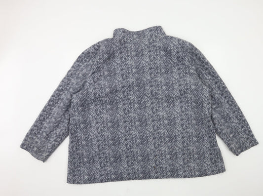 Womens UK Size 2XL Anne De Lancay Grey Overcoat
