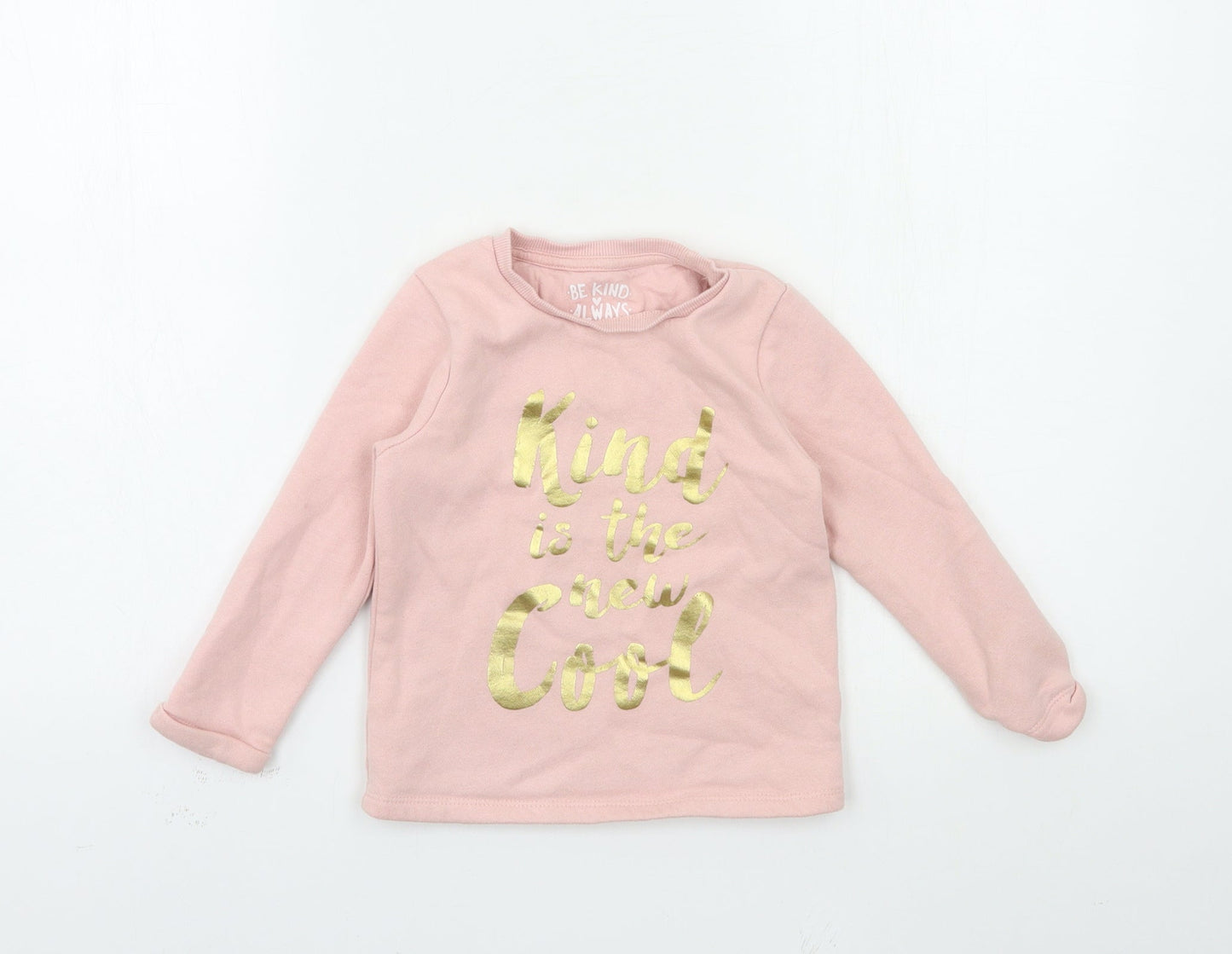 F&F Girls Pink   Pullover Sweatshirt Size 3-4 Years