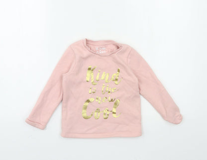 F&F Girls Pink   Pullover Sweatshirt Size 3-4 Years