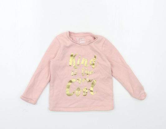 F&F Girls Pink   Pullover Sweatshirt Size 3-4 Years