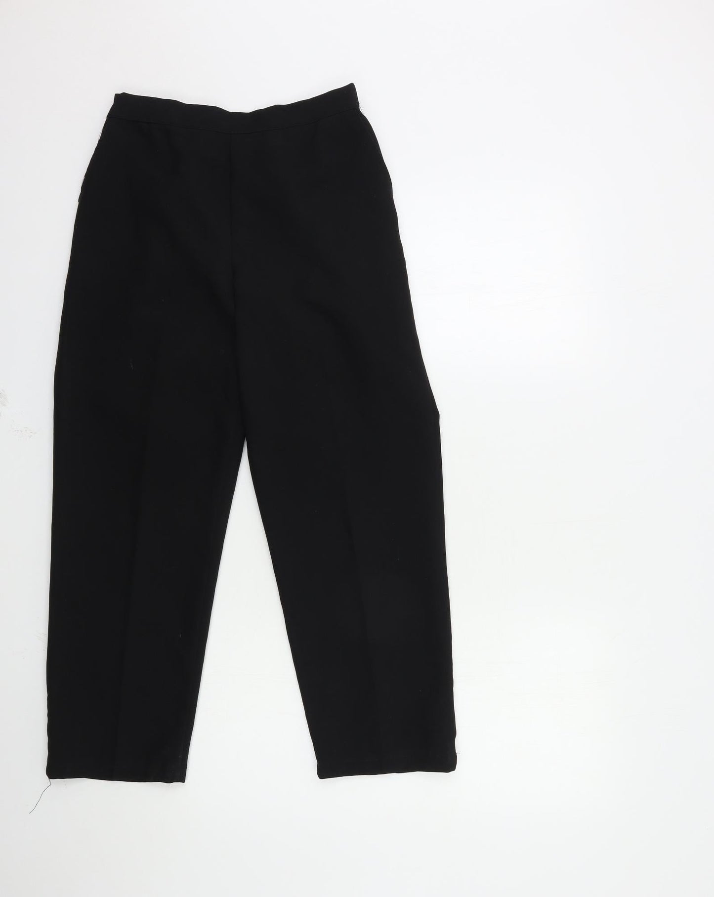 Womens UK Size 12 Preworn Regular Fit  Black Trousers