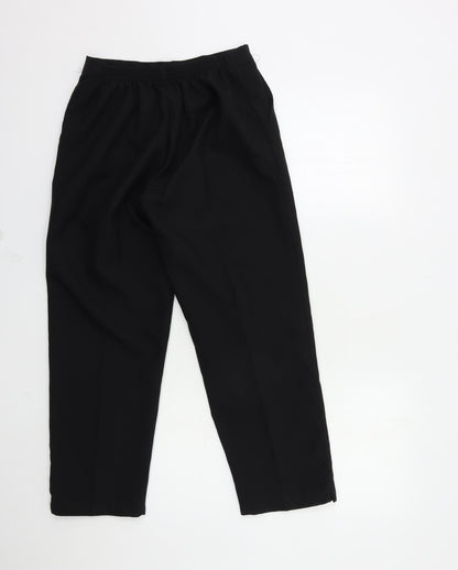 Womens UK Size 12 Preworn Regular Fit  Black Trousers