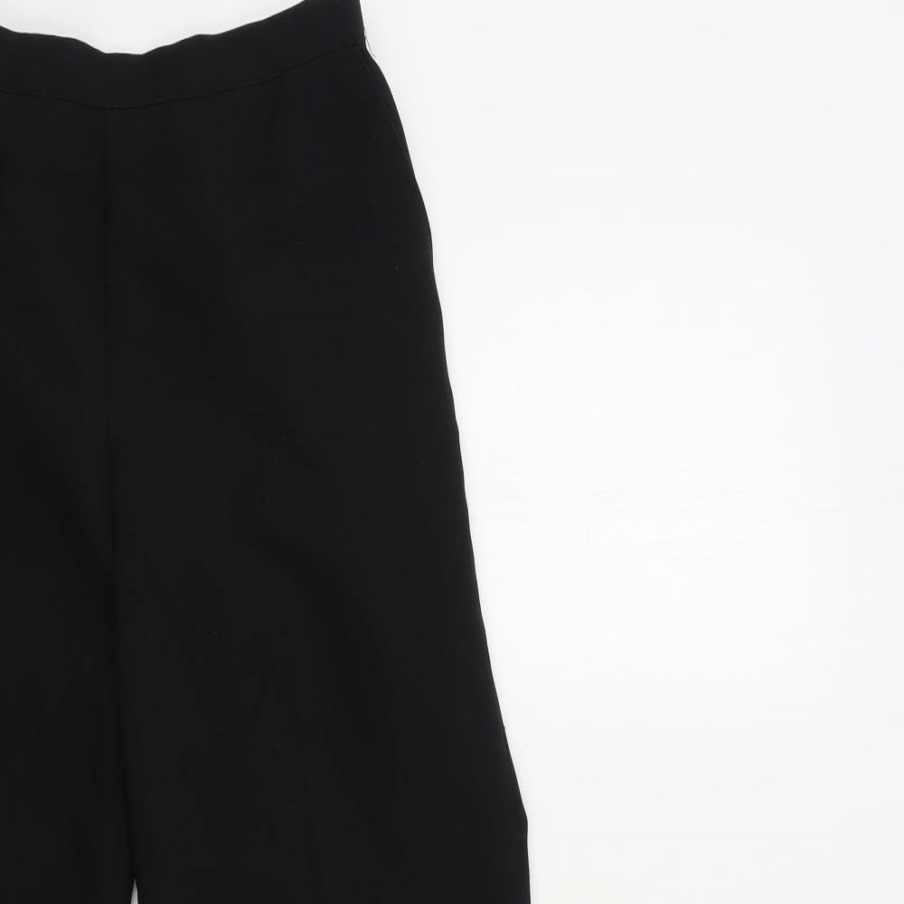 Womens UK Size 12 Preworn Regular Fit  Black Trousers