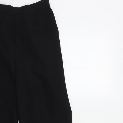 Womens UK Size 12 Preworn Regular Fit  Black Trousers