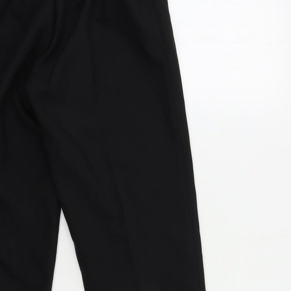 Womens UK Size 12 Preworn Regular Fit  Black Trousers