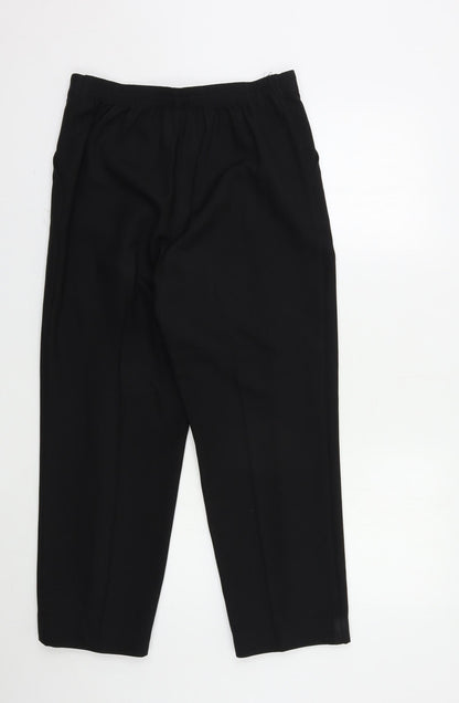 Womens UK Size 10 Marks and Spencer Regular Fit  Black Trousers