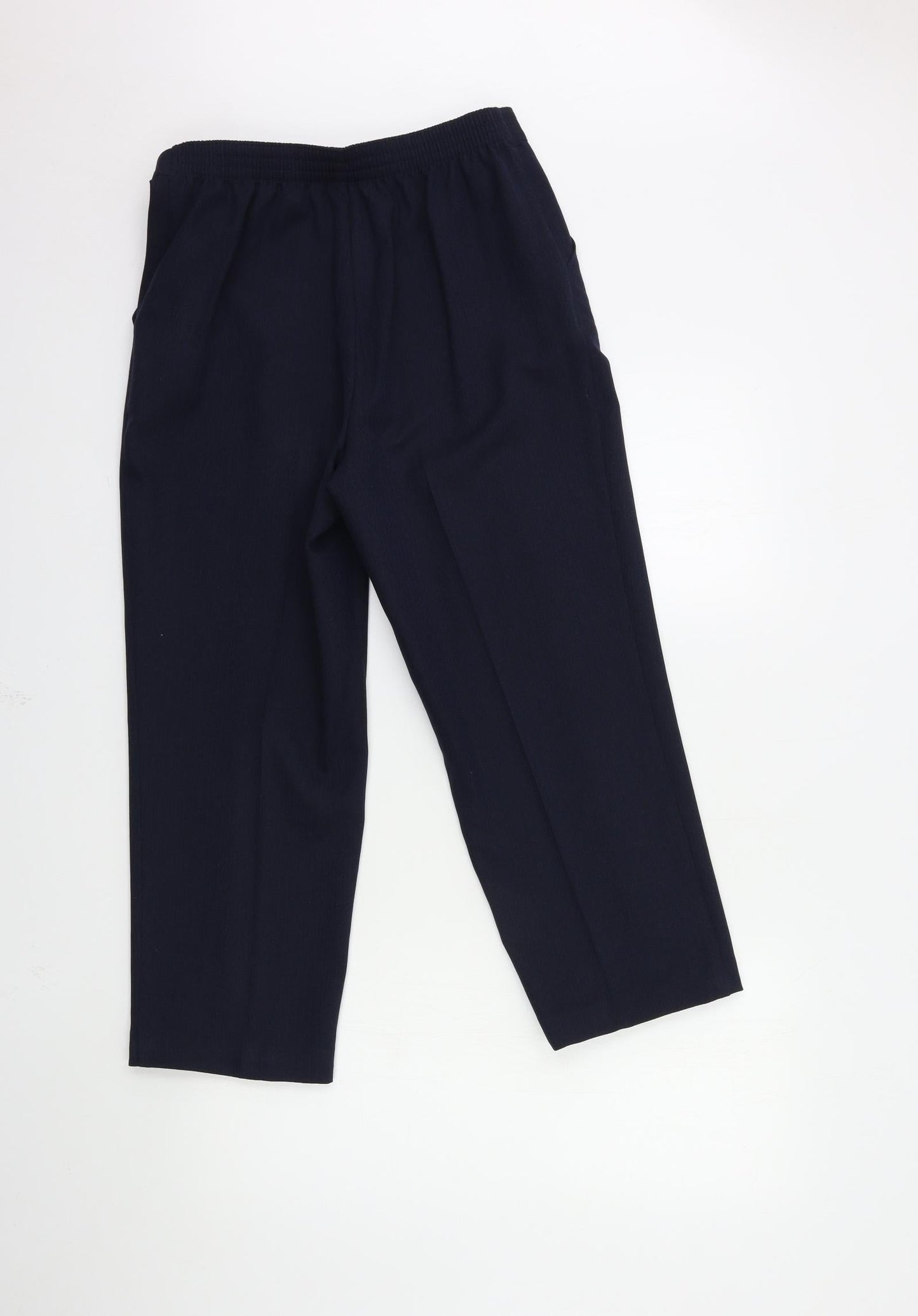 Womens UK Size 10 Marks and Spencer Regular Fit  Blue Trousers