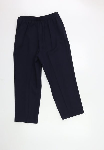 Womens UK Size 10 Marks and Spencer Regular Fit  Blue Trousers