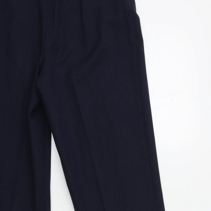 Womens UK Size 10 Marks and Spencer Regular Fit  Blue Trousers