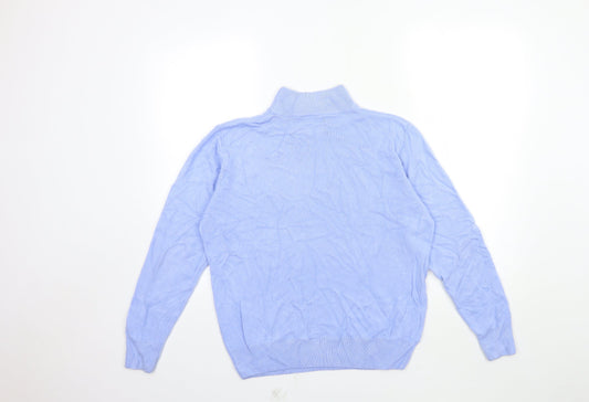 isabelle Womens Blue  Knit Pullover Jumper Size M