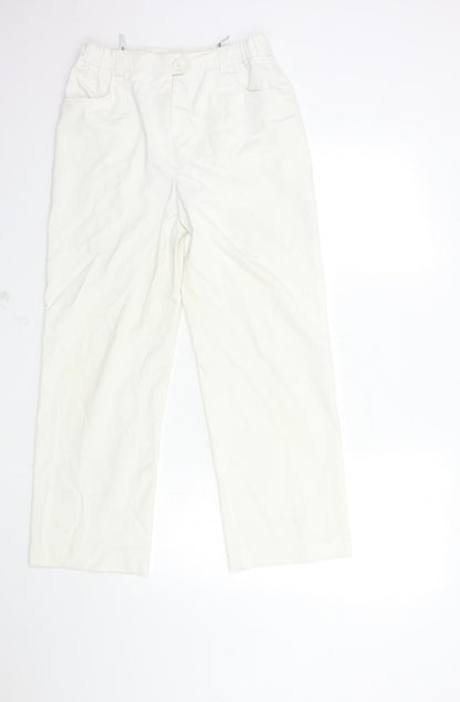 Wichile Womens White   Trousers  Size 10 L26 in